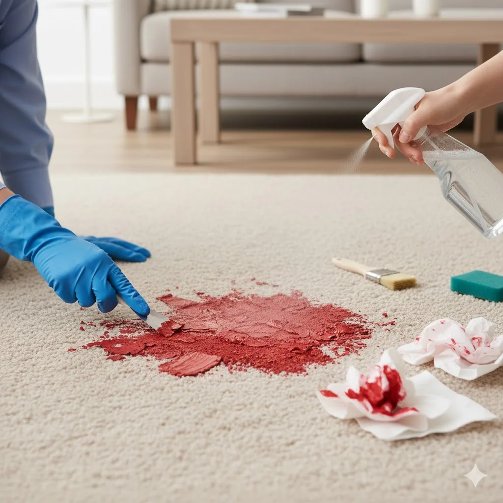 Halıdan Boya Lekesi Nasıl Çıkar? boya lekesi