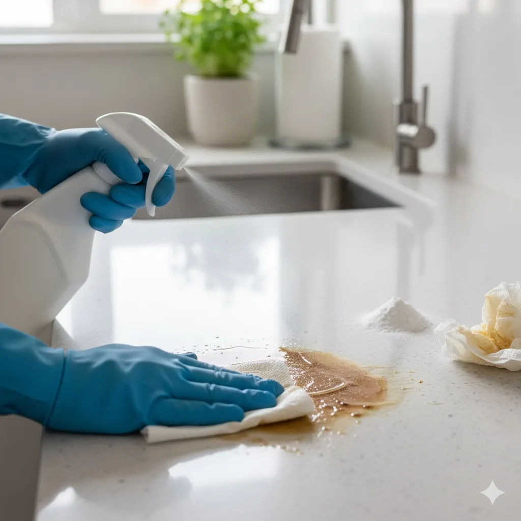 tezgahtaki yağ leksi