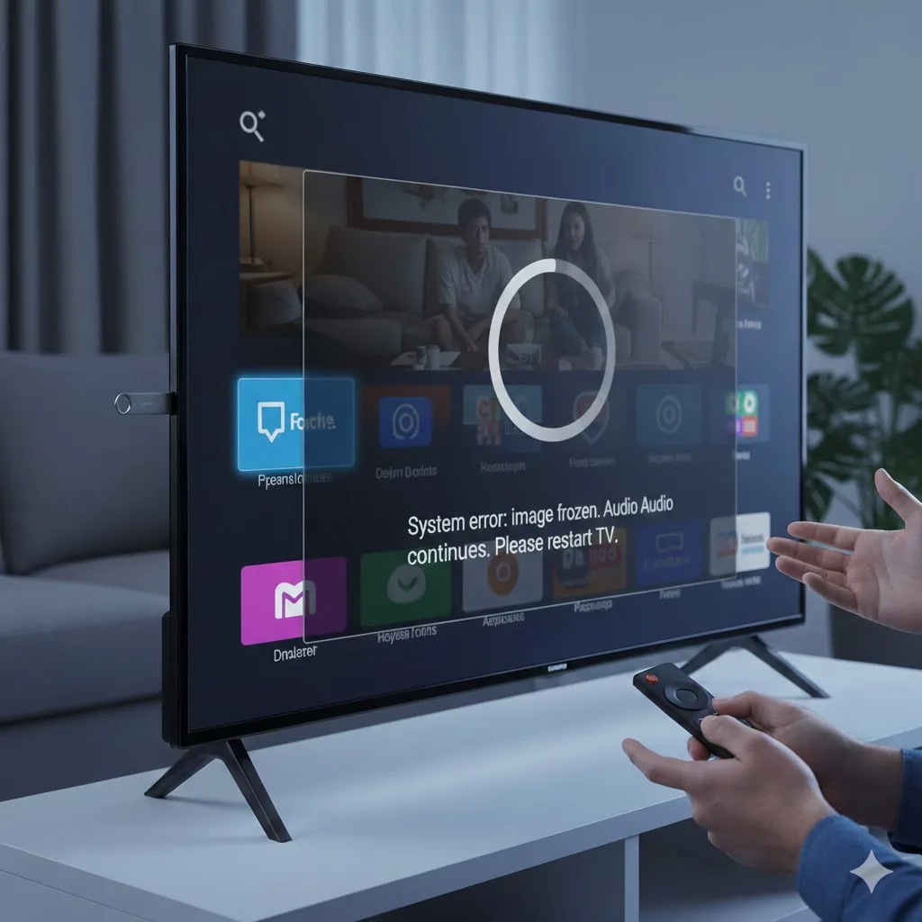 Samsung TV’de Ses Geliyor Ama Görüntü Donup Kalıyorsa se