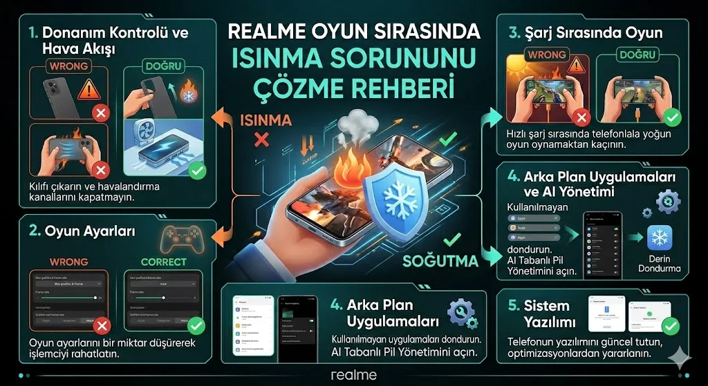 Realme oyun sırasında ısınma sorununu çözme ree