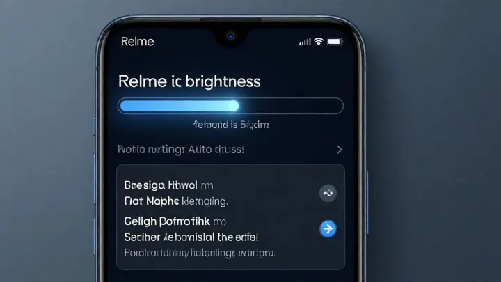 Realme ekran parlaklık ayarları ve otomatik mod rel